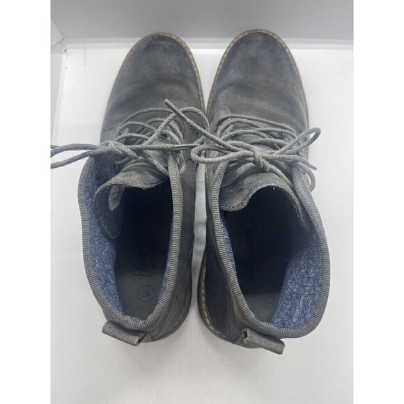Penguin By Munsingwear Melvin Men\'s Gray Leather Chukka Lace Up Boots Size 10